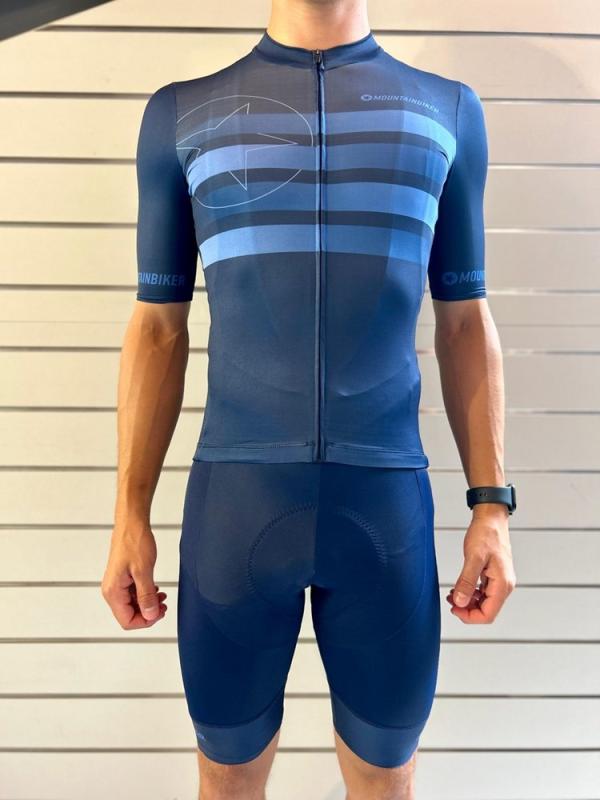 Radtrikot Mountainbiker Classic "Speed SS" blau XXL