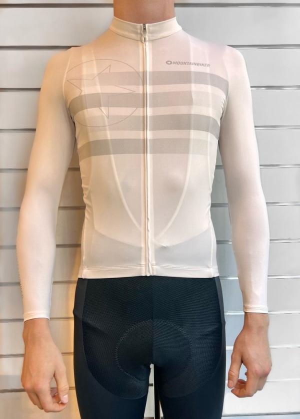 Radtrikot Mountainbiker Classic "Speed LS" d&uuml;nn beige L