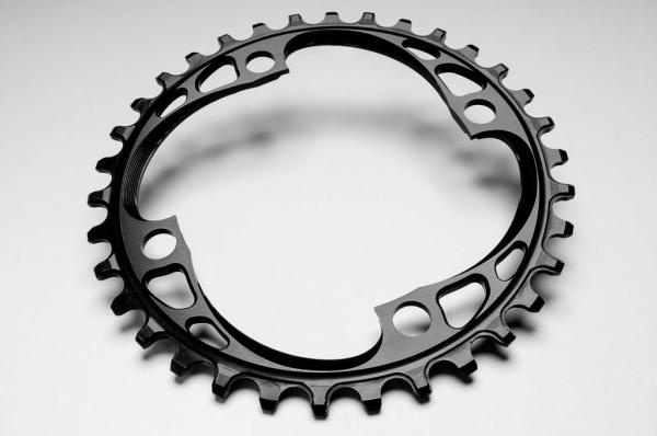 Absolute Black   Kettenblatt, 104 Lochkreis, schwarz, 34 Z&auml;hne